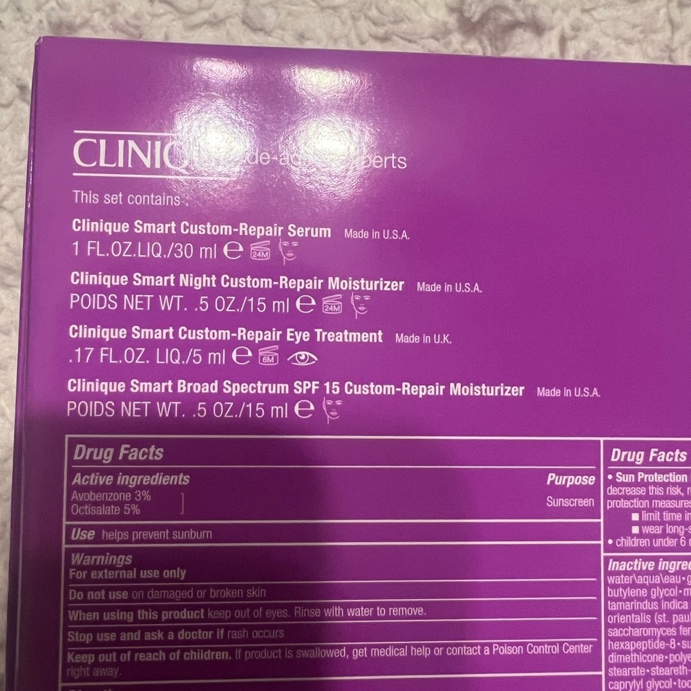Clinique de-aging experts gift set smart custom repair serum moisturizer, serum - Picture 7 of 8